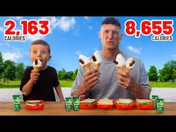 I ate 4x my son's diet for a day....