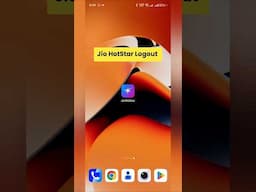 How to Logout Jio HotStar #jiohotstar #logout #hotstar