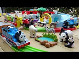 Thomas the Tank Engine ☆ Play with the Plarail Asahiyama Zoo Train and the Taipei Train