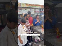 Full video tagged below #naveenavlogs #arunachalamtemple #giripradakshina #tiruvannamalai
