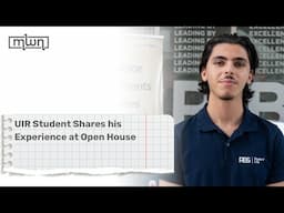 UIR Student Shares his Experience at Open House