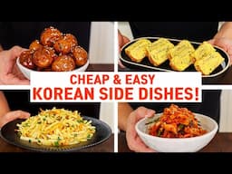 Cheap, Easy & Delicious Korean Side Dishes That Will Change Your LIFE! Banchan
