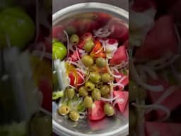 Tomato Watermelon Basil Salad