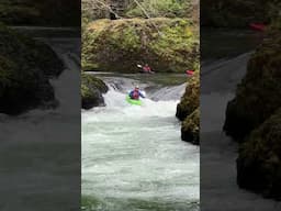 Kayaks on the West Fork of the Hood River #whitewater