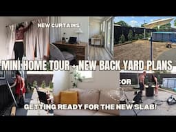 Small home updates on a budget! Small space Tour and backyard makeover diy plans.
