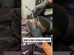 25 SECOND TUTORIAL | HOW TO USE STRAIGHT RAZOR #shorts #youtubeshorts #barber #barbershop #fade