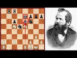 Defender Elimination Tactics: Wilhelm Steinitz vs Edward Linton - Oxford (1870)
