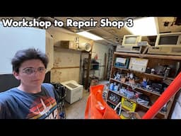 Random Bits 337: Workshop to repair shop part 3, cleaning and resuming the move.