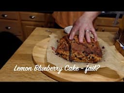 Lemon Blueberry Cake - Fail?