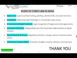 Scope of Cyber Law