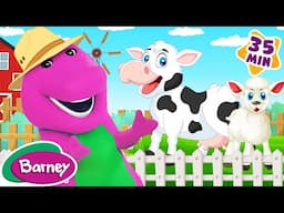 Barney at the Zoo 🐘 | Learn About Pets, Farm & Wild Animals! | Barney the Dinosaur | 9 Story Kids