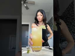 spicy tamarind cocktail 🍋‍🟩 #summerdrink