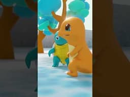 Pokémon Chase a Heart Balloon in Winter