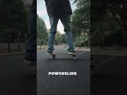 Slow motion Powerslide on a skateboard #skateboarding #powerslide #skateboard