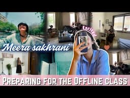 Preparation Started - Assisting to OFFLINE MASTERCLASS of Meera Sakhrani || Anshika Soni