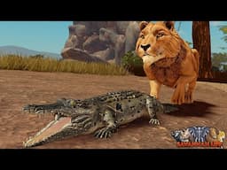 Parent Crocodile Protects Baby From Danger! | ROBLOX Savannah Life