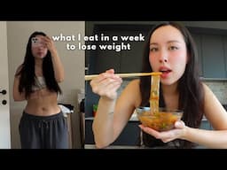 [diet vlog] what I eat in a week to lose weight