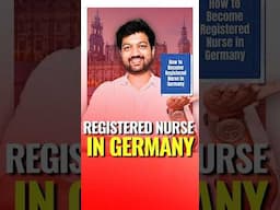 Become a REGISTERED NURSE in Germany in the Next 30 Days (Germany Opportunity Card)
