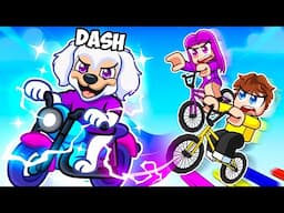 I Became a DOG in Roblox BIKE OBBY!