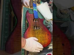 How to stain a guitar body without sanding back!