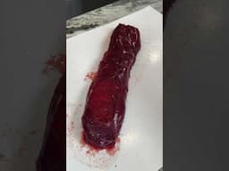 the texture of this exotic meat is actually crazy... #shorts