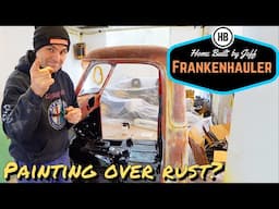 Painting over rust - 1954 Ford F600 Car Hauler Build part 43