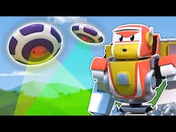 Aliens & Robots in Car City! Help, Rescue Team! 👽 Super Robot Truck | Robofuse