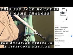 A cheap DIY Livescope pole mount that pans, tilts and makes infinite adjusts in the water!