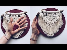 DIY: Macrame Picture/ TUTORIAL Macrame Wall hanging on Canvas