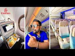 Inside EMIRATES Newest Airbus A350 to Mumbai 🇮🇳 : World's best ECONOMY CLASS