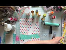 Using The Vintage Summer Freebies In A Mixed Media Background