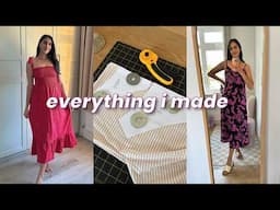 Everything I Made Last Month (Sewing My Dream Wardrobe) 💗