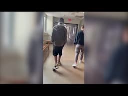 Henry County teen thrown from home in tornado takes first steps without walker at Sheppard Center
