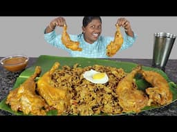 1.5 kg Country Chicken Leg Curry 15 Chappathi Noodles With Half Boiled Egg Eating Challenge In Tamil