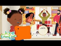 Musical fun with Gran Gran! | Discover music and sounds! | JoJo and Gran Gran Official