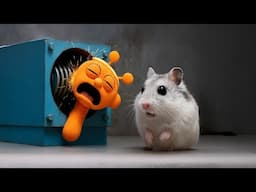 🐹 Hamster Escapes the Maze… Only to Witness THIS?! 😱 #mazediytrap #hamsterescape