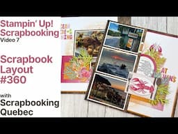 Scrapbook Layout # 360/Double Page (Stampin' Up! Scrapbooking/Video 7)