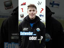 Bei der letzten Frage muss er schmunzeln 😉🇫🇮 Entweder … oder…? - mit Casper Terho