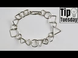 Square, Triangle & Round Jump Rings Wire Bracelet Tip Tuesday Tutorial