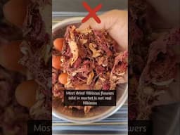 Adulterated Hibiscus flowers selling in markets #shorts #hibiscus