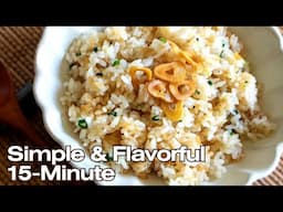 Easy Japanese Garlic Fried Rice Recipe | Rich in Umami and Butter Aroma