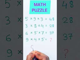 CAN YOU SOLVE THIS LOGICAL MATH PUZZLE 🔥💯 #shorts #youtubeshorts