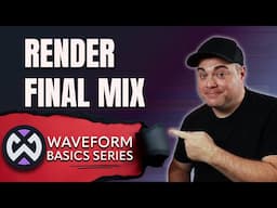 How To Export Project to MP3 or WAV in Tracktion Waveform Free or Pro Tutorial