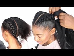 Easiest Two Crochet Braids Hairstyle Tutorial / How To