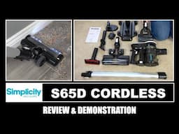 Simplicity S65D Cordless Vacuum Cleaner Demonstration & Review