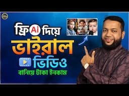 AI দিয়ে ভাইরাল ভিডিও বানিয়ে টাকা ইনকাম | How to Make Trending BABY PODCAST Videos Using FREE AI