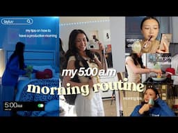 grwm: my 5:00 A.M SCHOOL MORNING ROUTINE🌟 (update) *SOPHOMORE year* || ootd, makeup + more!