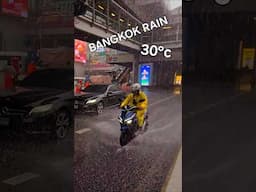 Bangkok Heavy Rain Today Asoke Monsoon Rainy Season Thailand