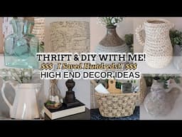 $$$ I SAVED HUNDREDS! $$$ ~Thrift Store Shopping & DIYS~High End Decor Dupes~Pottery Barn and more!
