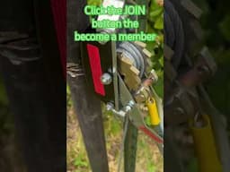 Quickest and Easiest Metal Fence Post Removal Trick Using a Come Along Cable Puller